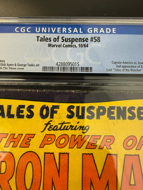 Tales of Suspense #58, CGC 5.5, OFF-WHITE PAGES, Marvel Comics