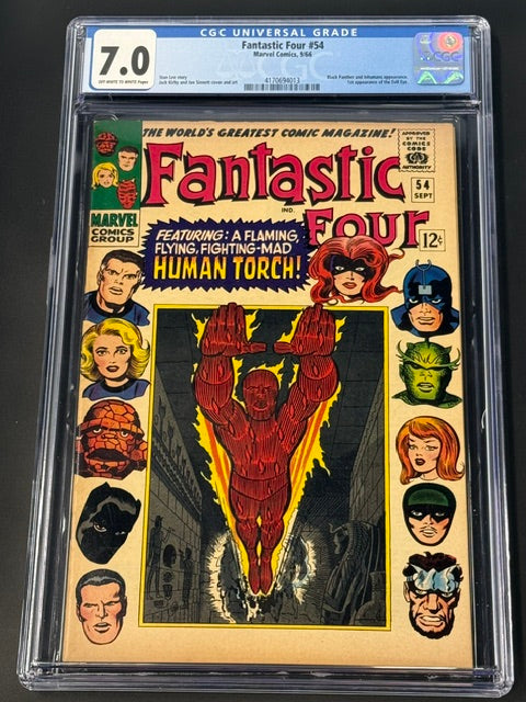 Fantastic Four #54, CGC 7.0, OFF-WHITE to WHITE PAGES, Marvel Comics