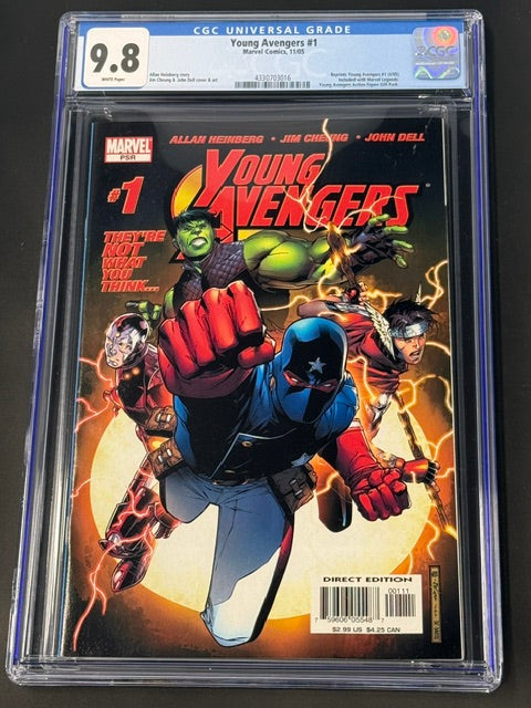 Young Avengers #1, CGC 9.8, WHITE PAGES, Marvel Comics