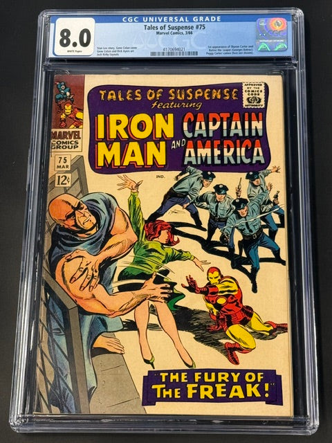 Tales of Suspense #75, CGC 8.0, WHITE PAGES, Marvel Comics
