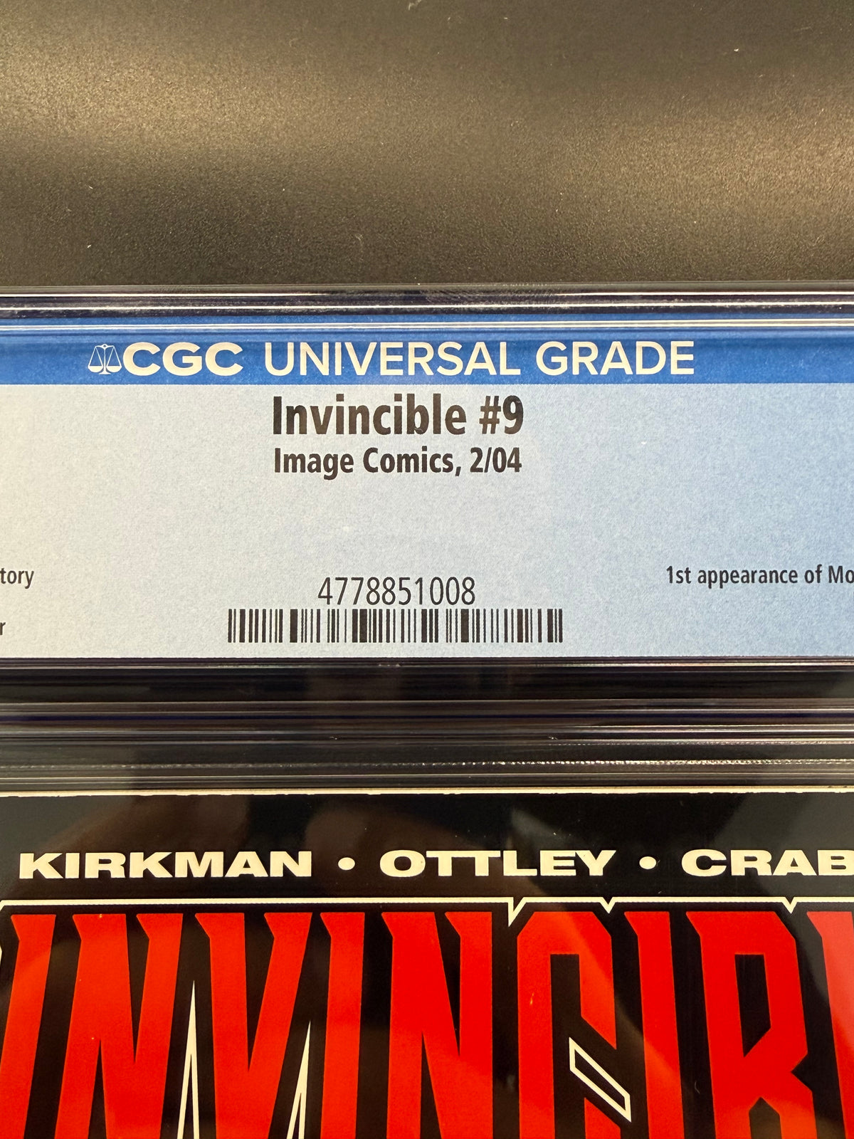 Invincible #9, CGC 9.6, WHITE Pages, Image Comics