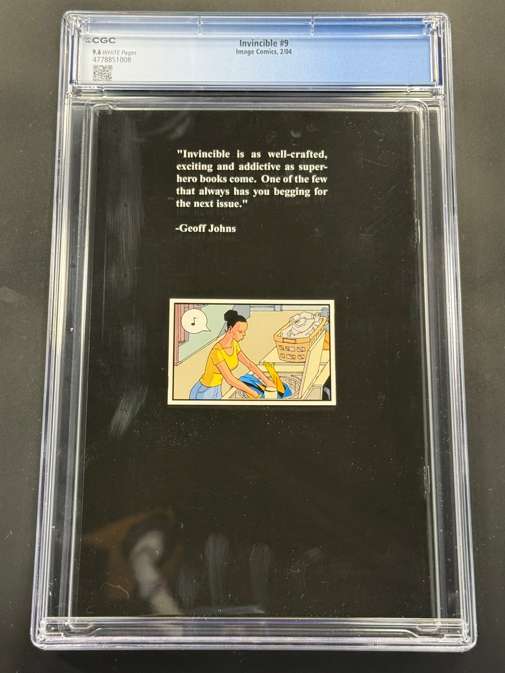 Invincible #9, CGC 9.6, WHITE Pages, Image Comics