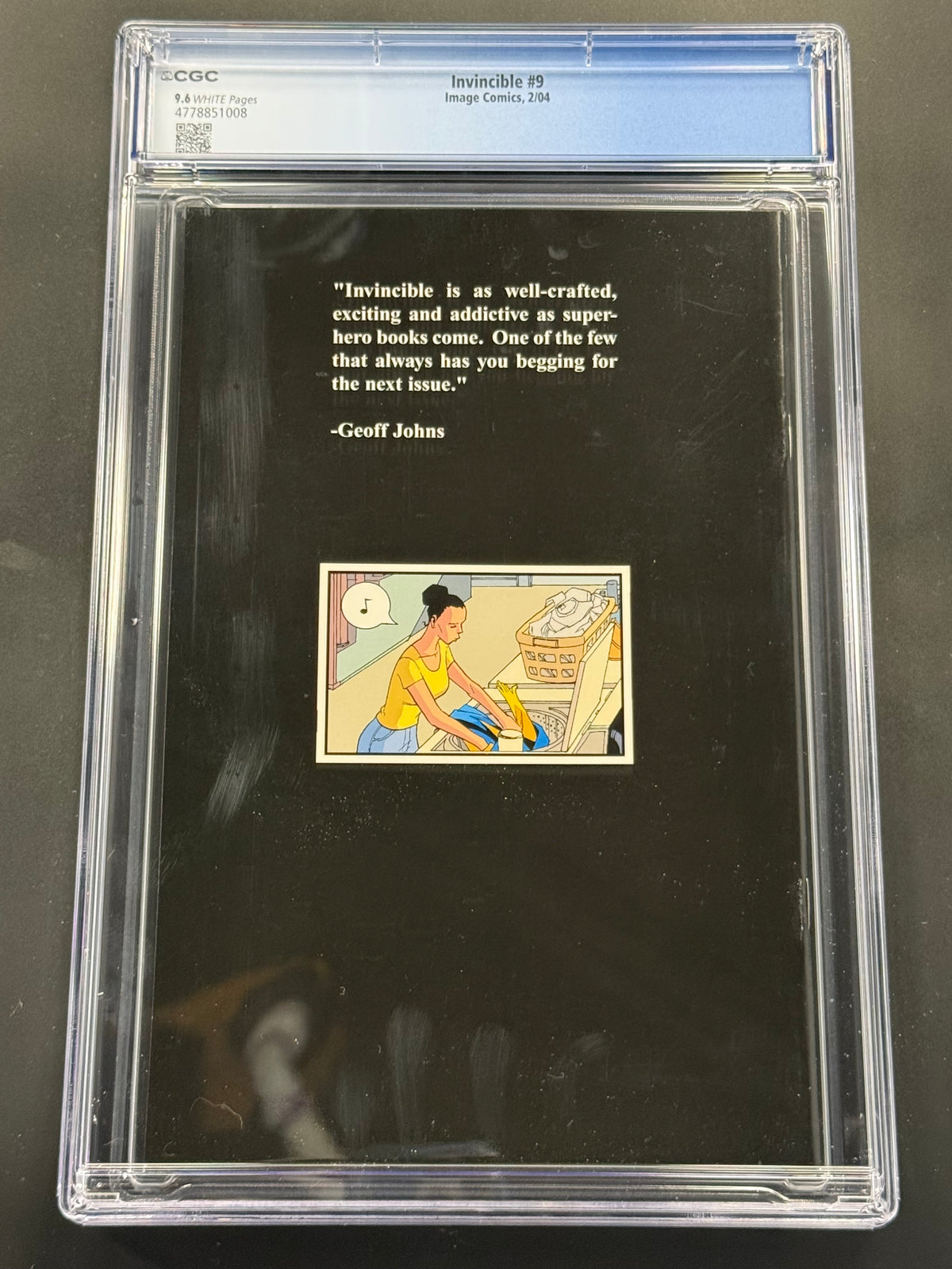 Invincible #9, CGC 9.6, WHITE Pages, Image Comics