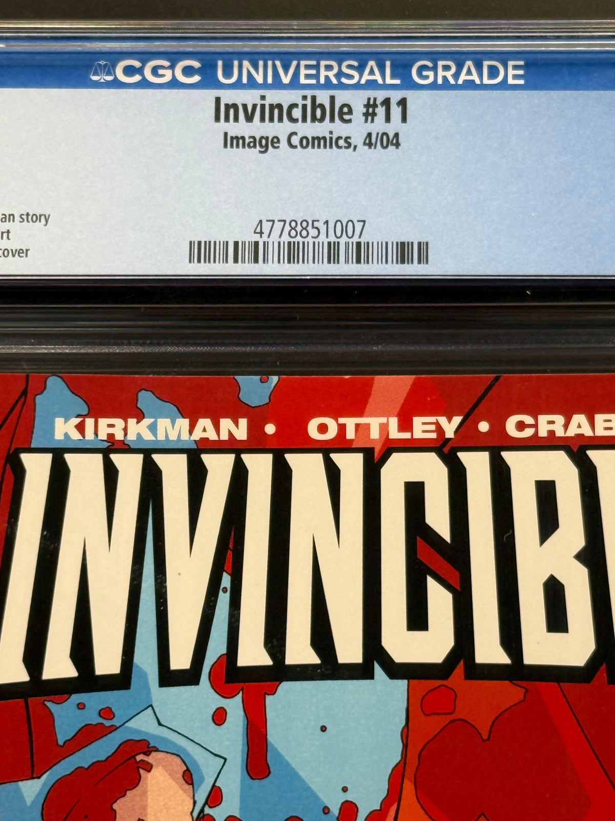 Invincible #11, CGC 9.2, WHITE Pages, Image Comics