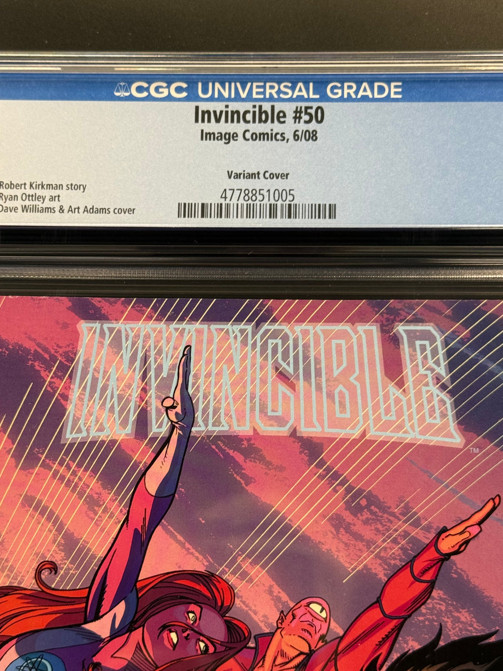 Invincible #50, CGC 9.4, WHITE Pages, Image Comics