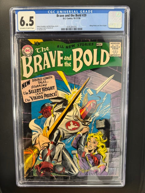 The Brave and the Bold #20, CGC 6.5, OFF-WHITE to WHITE PAGES, D.C Comics