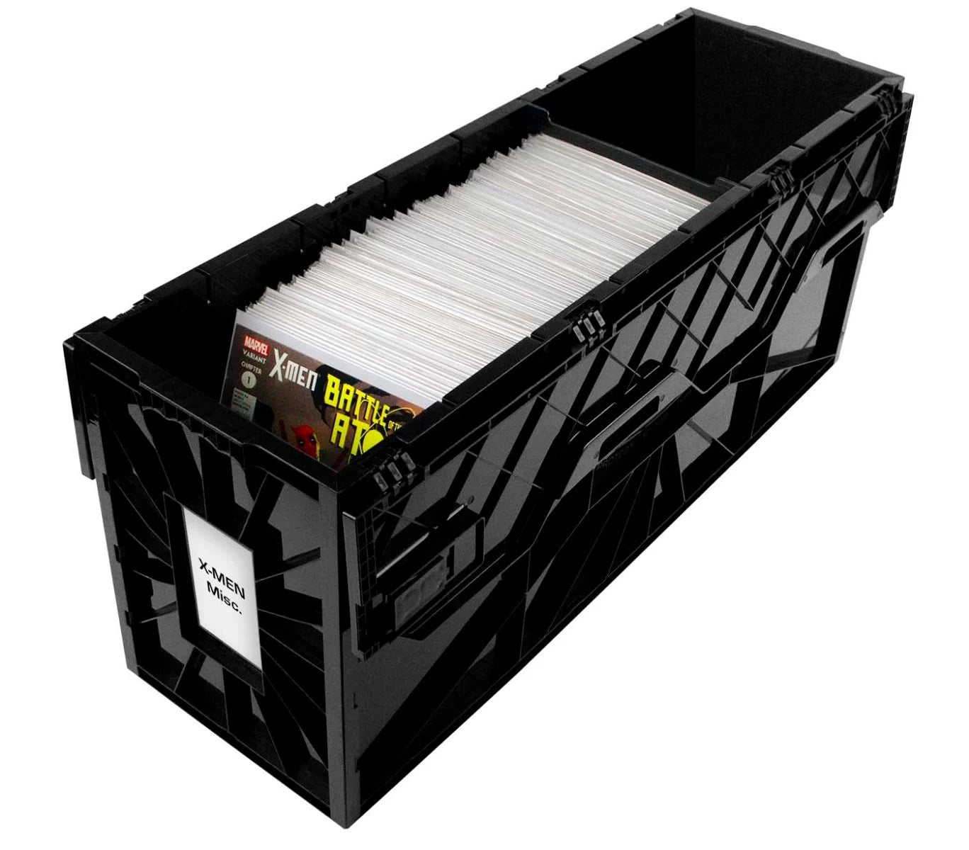 Long Comic Book Bin-Black